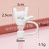 Cute Cartoon Silicone Straw Cap Dust PlugTumbler Straw Toppers for Tumblers, Dust-Proof Drinking Straw Caps for Reusable Straws Tips